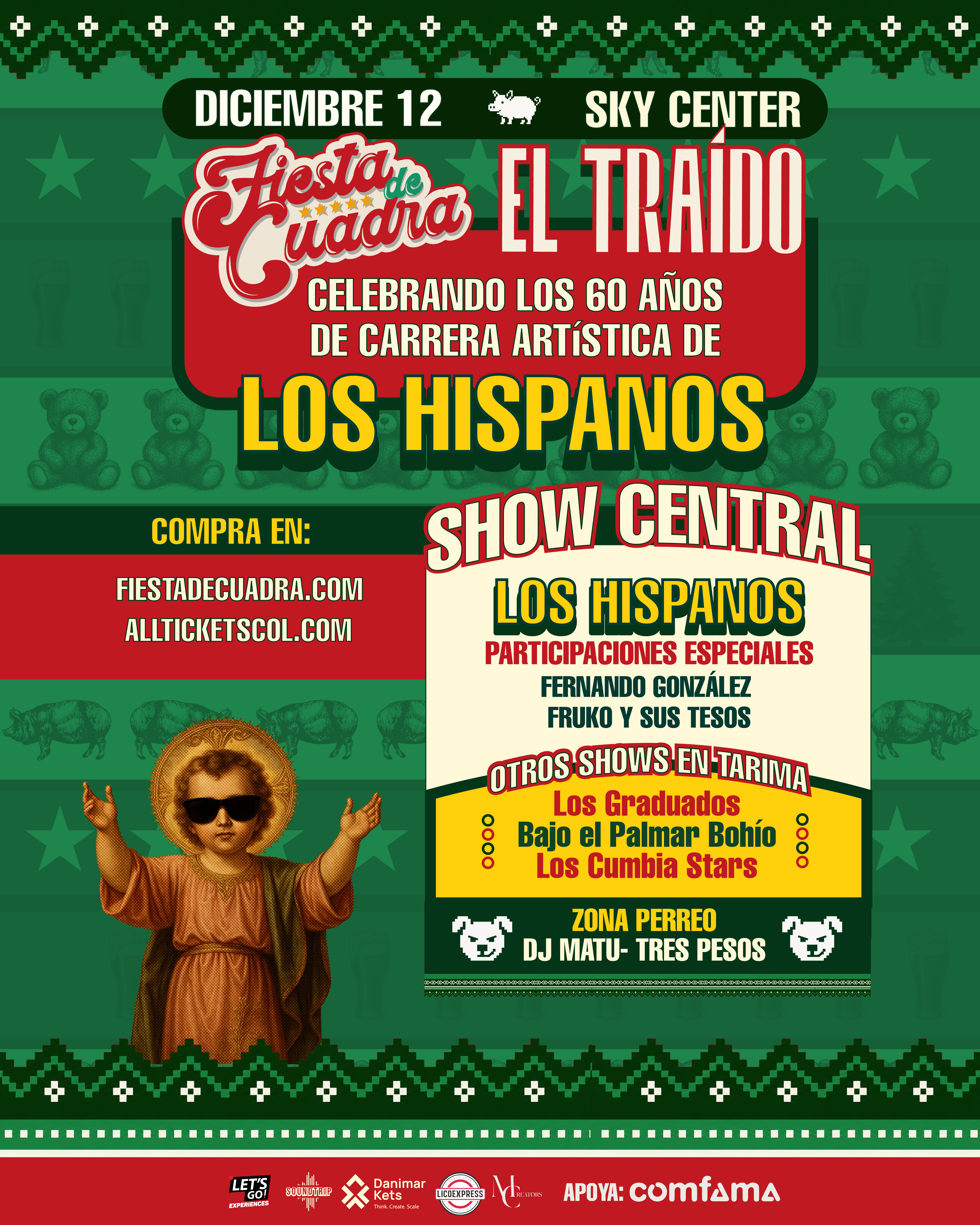 Fiesta de Cuadra El Traído — 12 de diciembre en Sky Center